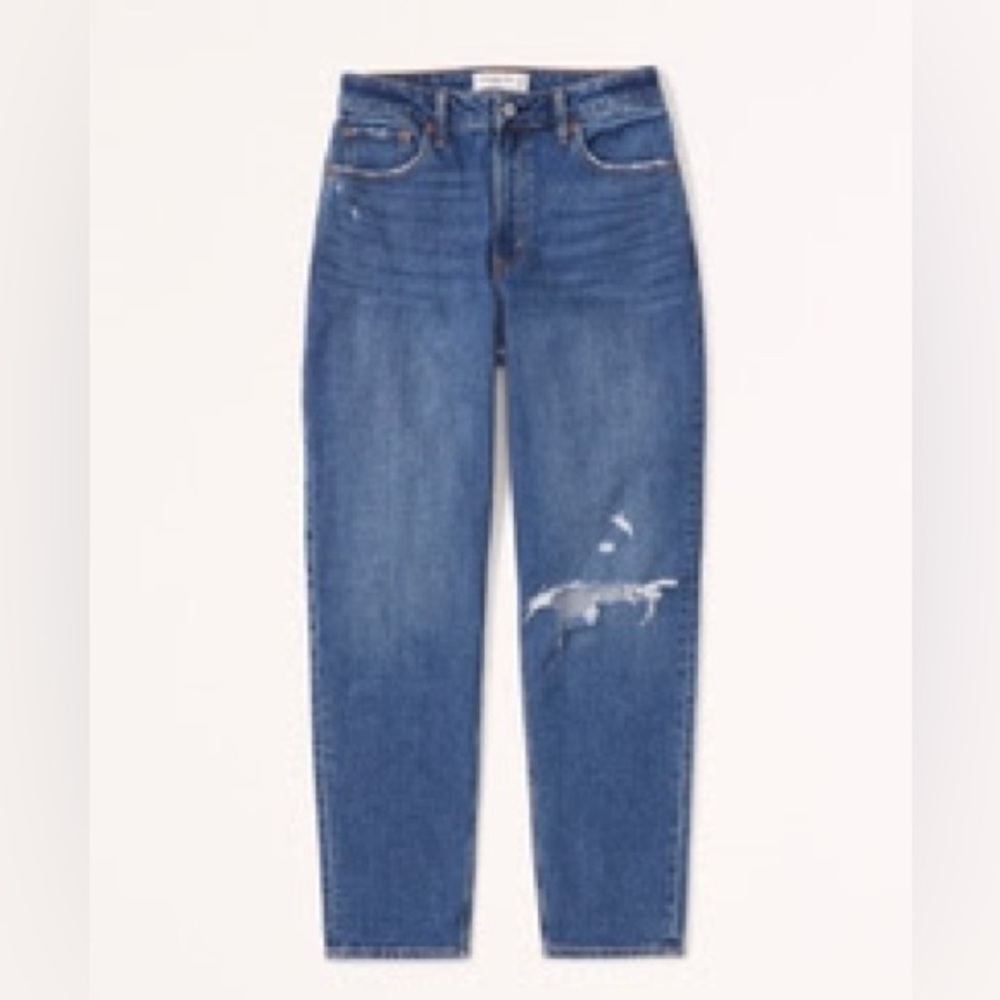 Abercrombie Curve Love High Rise Mom Jean 25 XL